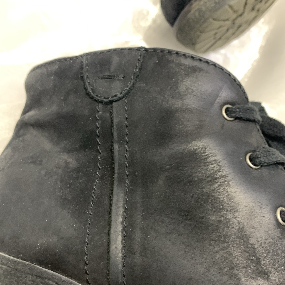 Browns Nubuck Leather Laced Ankle Booties - Picture 9 of 10